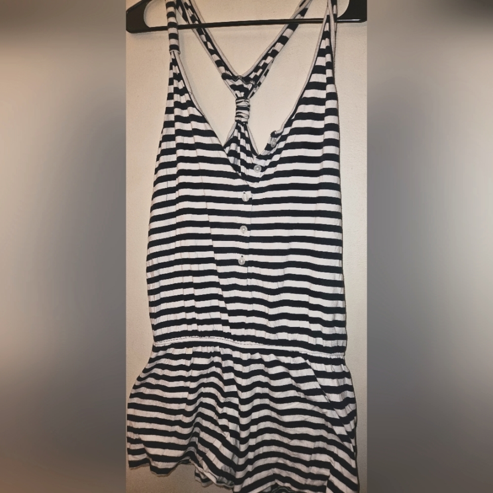 Women's striped Romper